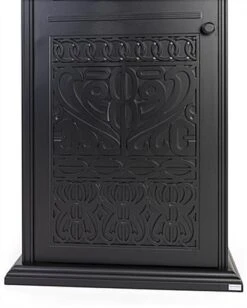 17 Gal Cast Aluminum Trash Receptacle W/ Powder Coated Finish, Decorative - Black -LuxeDisplay Shop fgaltrash1.ra5 preview