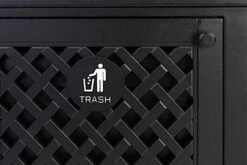 Dual 17 Gal Cast Aluminum Receptacle W/ Powder Coated Finish, Basket Weave - Black 13 Dual 17 Gal Cast Aluminum Receptacle W/ Powder Coated Finish, Basket Weave - Black -LuxeDisplay Shop fgaltrash4.ra4 preview