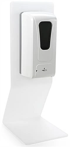 Touchless Hand Sanitizer Dispenser, Countertop With Locking Compartment - White 3 Touchless Hand Sanitizer Dispenser, Countertop With Locking Compartment - White