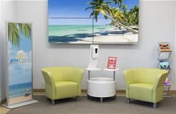 Touchless Hand Sanitizer Dispenser, Countertop With Locking Compartment - White 13 Touchless Hand Sanitizer Dispenser, Countertop With Locking Compartment - White -LuxeDisplay Shop fgchsd enviro preview