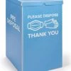 Corrugated Plastic Dump Bin For Floor, Includes Top, PPE Disposal Graphic - Blue 1 Corrugated Plastic Dump Bin For Floor, Includes Top, PPE Disposal Graphic - Blue -LuxeDisplay Shop fgctrwhppe.rw preview