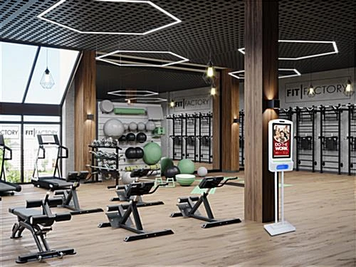 Touchless Hand Sanitizer Dispenser, 21.5" Screen, Android OS, Floor Standing - White 11 Touchless Hand Sanitizer Dispenser, 21.5" Screen, Android OS, Floor Standing - White - Image 9