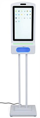 Touchless Hand Sanitizer Dispenser, 21.5" Screen, Android OS, Floor Standing - White 4 Touchless Hand Sanitizer Dispenser, 21.5" Screen, Android OS, Floor Standing - White - Image 2