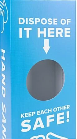 11 X 45 Floor Standing Sanitizing Wipe Dispenser W/ Pre-Printed Graphics - Wash Hands -LuxeDisplay Shop fgdhandss.ra4 preview