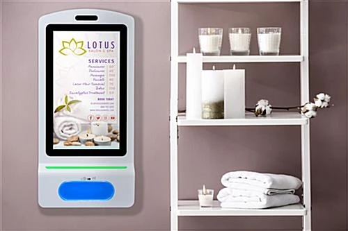 Touchless Hand Sanitizer Dispenser, 21.5" LCD Screen, Android OS, Wall Mount - White 11 Touchless Hand Sanitizer Dispenser, 21.5" LCD Screen, Android OS, Wall Mount - White - Image 9