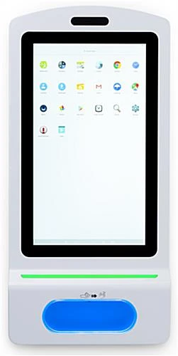 Touchless Hand Sanitizer Dispenser, 21.5" LCD Screen, Android OS, Wall Mount - White 4 Touchless Hand Sanitizer Dispenser, 21.5" LCD Screen, Android OS, Wall Mount - White - Image 2