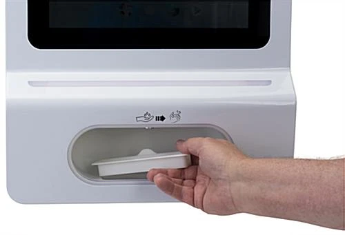 Touchless Hand Sanitizer Dispenser, 21.5" LCD Screen, Android OS, Wall Mount - White 8 Touchless Hand Sanitizer Dispenser, 21.5" LCD Screen, Android OS, Wall Mount - White - Image 6