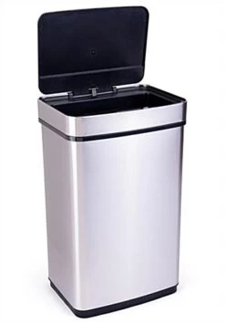 Trash Receptacle With 16 Gallon Bin W/ Motion Sensor - Silver 9 Trash Receptacle With 16 Gallon Bin W/ Motion Sensor - Silver -LuxeDisplay Shop fgetcss60.ra3 preview