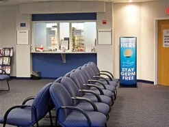 Touchless Hand Sanitizer Dispenser, Generic Gel, Floor Stand, Pre-Print Graphic-Blue -LuxeDisplay Shop fghndstize3.ra6 preview