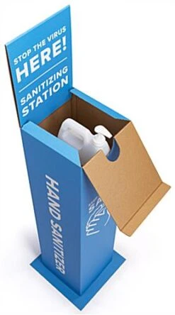 14 X 52 Floor Standing Sanitizing Pump Station W/ Pre-Printed Graphics - Wash Hands -LuxeDisplay Shop fghsspmp.ra2 preview