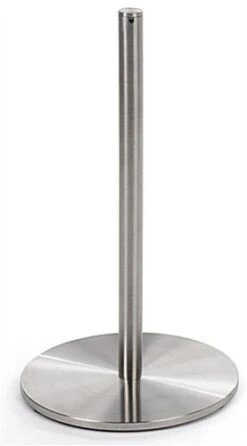 QueuePole Slim 16” Silver Stanchion Post, Rope Not Included