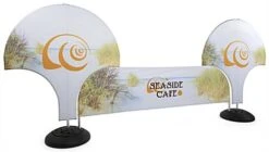 Interlocking Crowd Control Barrier, 1 Barrier, 2 Shape Signage - Custom Printing