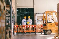 76"w X 40"h Interlocking Crowd Control Barrier, HDPE Plastic - Orange -LuxeDisplay Shop fgpfblarge.ra6 preview