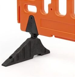 43"w X 40"h Interlocking Crowd Control Barrier, HDPE Plastic - Orange -LuxeDisplay Shop fgpfbsmall.ra4 preview