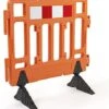 43"w X 40"h Interlocking Crowd Control Barrier, HDPE Plastic - Orange -LuxeDisplay Shop fgpfbsmall.rw preview
