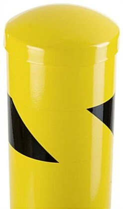 42" Steel Bollard, Surface Mount, High Visibility Finish - Yellow/Black -LuxeDisplay Shop fgsteelsb.ra4 preview