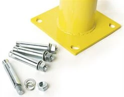 42" Steel Bollard, Surface Mount, High Visibility Finish - Yellow/Black -LuxeDisplay Shop fgsteelsb.ra6 preview