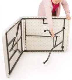 6' Folding Table With Tablecloth - Blue -LuxeDisplay Shop fold72ctrb.ra2 preview