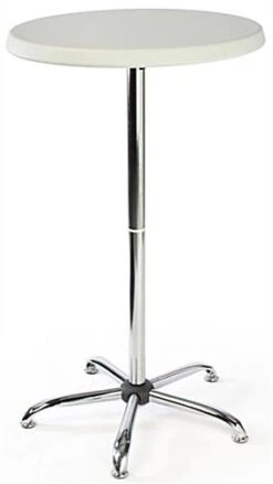 27 X 47 Round Cocktail Table With Custom Printed Stretch Tablecloth -LuxeDisplay Shop foldrccprt.ra4 preview