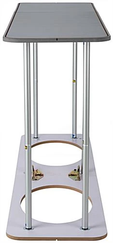 6’ Wide Portable Counter With Black Stretch Cover & Carrying Bags - Black & Silver 5 6’ Wide Portable Counter With Black Stretch Cover & Carrying Bags - Black & Silver - Image 3