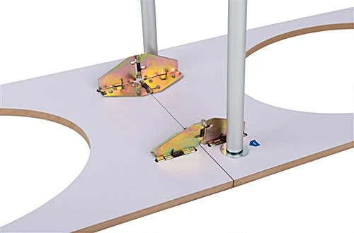 6’ Wide Portable Counter With Black Stretch Cover & Carrying Bags - Black & Silver 7 6’ Wide Portable Counter With Black Stretch Cover & Carrying Bags - Black & Silver - Image 5