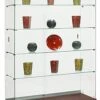 48" Glass Display Case W/ Sliding Doors, Fixed Shelves, Frameless - Cherry