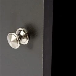 Display Case W/ Tempered Glass Frameless Top, Black Cabinet Base & Locking Door -LuxeDisplay Shop frctwrbk.ra2 preview