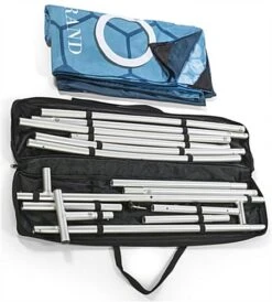 10'w Trade Show Backdrop Display W/ Custom Graphics, Horizontal & Vertical, Portable -LuxeDisplay Shop frmxalg.ra2 preview