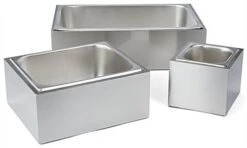 7"w X 6.5"h Ice Housing With Removable Tray - Brushed Stainless Steel 11 7"w X 6.5"h Ice Housing With Removable Tray - Brushed Stainless Steel -LuxeDisplay Shop fsihsteel.ra5 preview