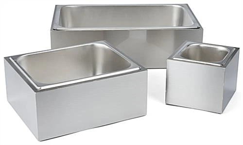 7"w X 6.5"h Ice Housing With Removable Tray - Brushed Stainless Steel 7 7"w X 6.5"h Ice Housing With Removable Tray - Brushed Stainless Steel - Image 5