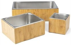 7"w X 6.5"h Ice Housing With Removable Steel Tray - Bamboo -LuxeDisplay Shop fsihwood.ra5 preview 1