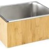 12"w X 6.5"h Ice Housing With Removable Steel Tray - Bamboo -LuxeDisplay Shop fsihwoodm.rw preview