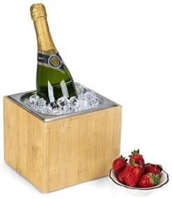 7"w X 6.5"h Ice Housing With Removable Steel Tray - Bamboo -LuxeDisplay Shop fsihwoods.ra2 preview