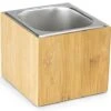 7"w X 6.5"h Ice Housing With Removable Steel Tray - Bamboo -LuxeDisplay Shop fsihwoods.rw preview