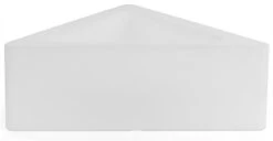 21"w Triangular Serving Tray W/ LED Lighting, 16 Color Options, Rechargeable - White -LuxeDisplay Shop fsledtrigl.ra1 preview