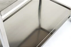 37.25 X 36.5 Service Cart, 3 Tiers, Stainless Steel, Locking Wheels - Silver 15 37.25 X 36.5 Service Cart, 3 Tiers, Stainless Steel, Locking Wheels - Silver -LuxeDisplay Shop fssscart.ra1 preview 1