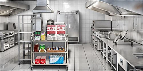 37.25 X 36.5 Service Cart, 3 Tiers, Stainless Steel, Locking Wheels - Silver 11 37.25 X 36.5 Service Cart, 3 Tiers, Stainless Steel, Locking Wheels - Silver - Image 9