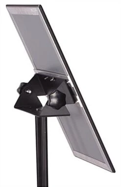11 X 17 Menu Floor Stand, Snap Open, Tilting, Adjustable Height - Black -LuxeDisplay Shop fst1711blk.ra2 preview