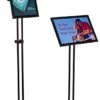 11 X 17 Menu Floor Stand, Snap Open, Tilting, Adjustable Height - Black 2 11 X 17 Menu Floor Stand, Snap Open, Tilting, Adjustable Height - Black -LuxeDisplay Shop fst1711blk.rw preview