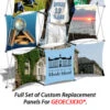 Set Of 6 Replacement Panels For GEOEC3X3O Pop Up Display - Custom Printed Graphics -LuxeDisplay Shop geoe3x3og.7