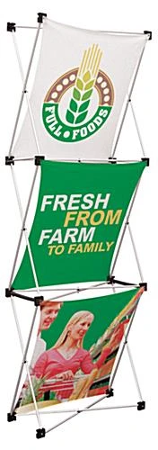 GeoMetrix 3D Pop-Up Floor Standing Display With 3 Custom Full-Color Square Panels