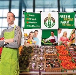 Micro GeoMetrix 3D Pop-Up Tabletop Display With 6 Custom Full-Color Square Panels -LuxeDisplay Shop geott3x2a.renv preview