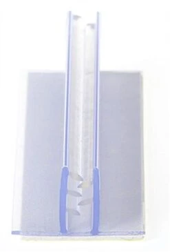 Price Tag Holders With Adhesiving Backing, For Flag Signs, Set Of 100 - Clear