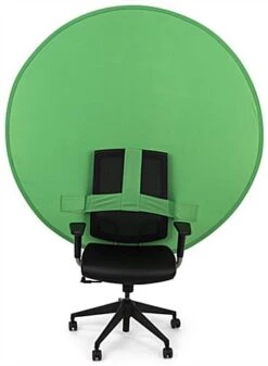 60" Round Green Screen Backdrop For Back Of Chair, Wrinkle-Resistant - Chroma Green -LuxeDisplay Shop grnscrnccb.ra1 preview