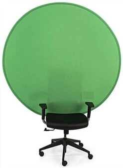 60" Round Green Screen Backdrop For Back Of Chair, Wrinkle-Resistant - Chroma Green -LuxeDisplay Shop grnscrnccb.ra3 preview