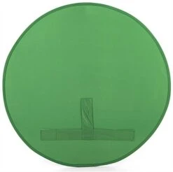 60" Round Green Screen Backdrop For Back Of Chair, Wrinkle-Resistant - Chroma Green -LuxeDisplay Shop grnscrnccb.ra4 preview