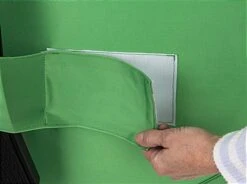 60" Round Green Screen Backdrop For Back Of Chair, Wrinkle-Resistant - Chroma Green -LuxeDisplay Shop grnscrnccb.ra5 preview