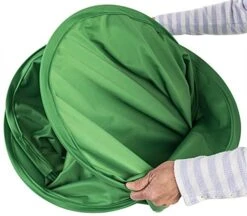 60" Round Green Screen Backdrop For Back Of Chair, Wrinkle-Resistant - Chroma Green -LuxeDisplay Shop grnscrnccb.ra6 preview