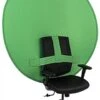 60" Round Green Screen Backdrop For Back Of Chair, Wrinkle-Resistant - Chroma Green -LuxeDisplay Shop grnscrnccb.rw preview