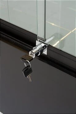 4ft. Glass Retail Counter W/ Mirror Deck, LED, Slider Doors, Ships Assembled, Black 11 4ft. Glass Retail Counter W/ Mirror Deck, LED, Slider Doors, Ships Assembled, Black -LuxeDisplay Shop gtled4fblk.ra2 preview